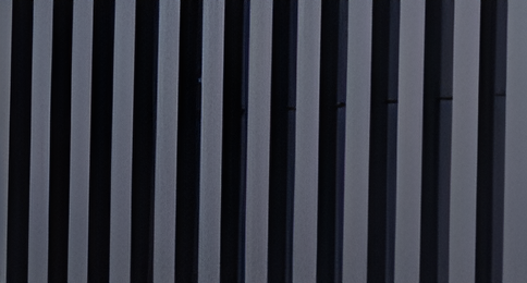 Traditional insulated panel — vertical grille texture