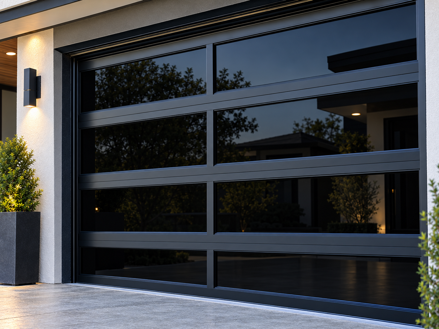 Black Laminate Glass swatch