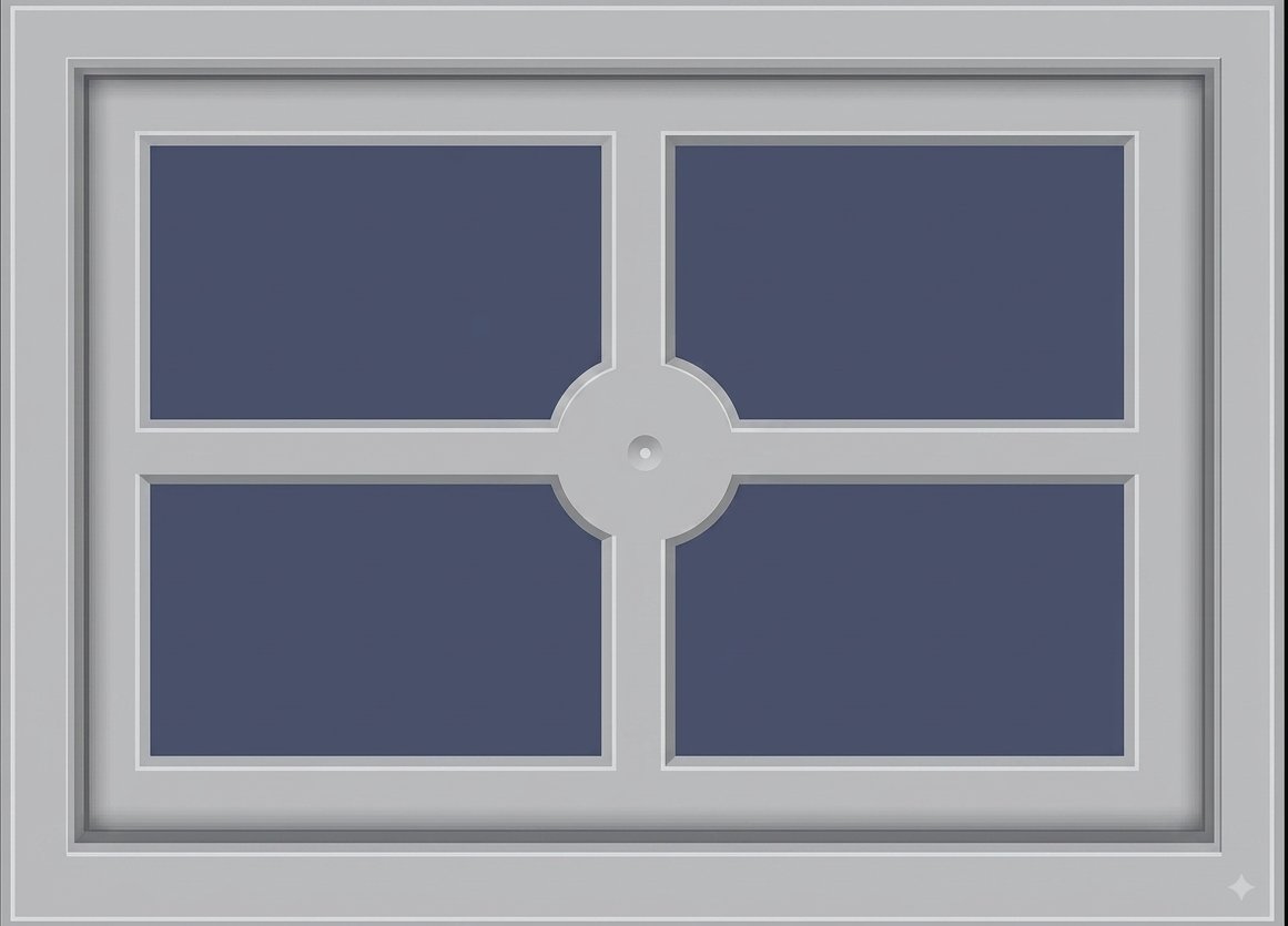 Square Cross Window