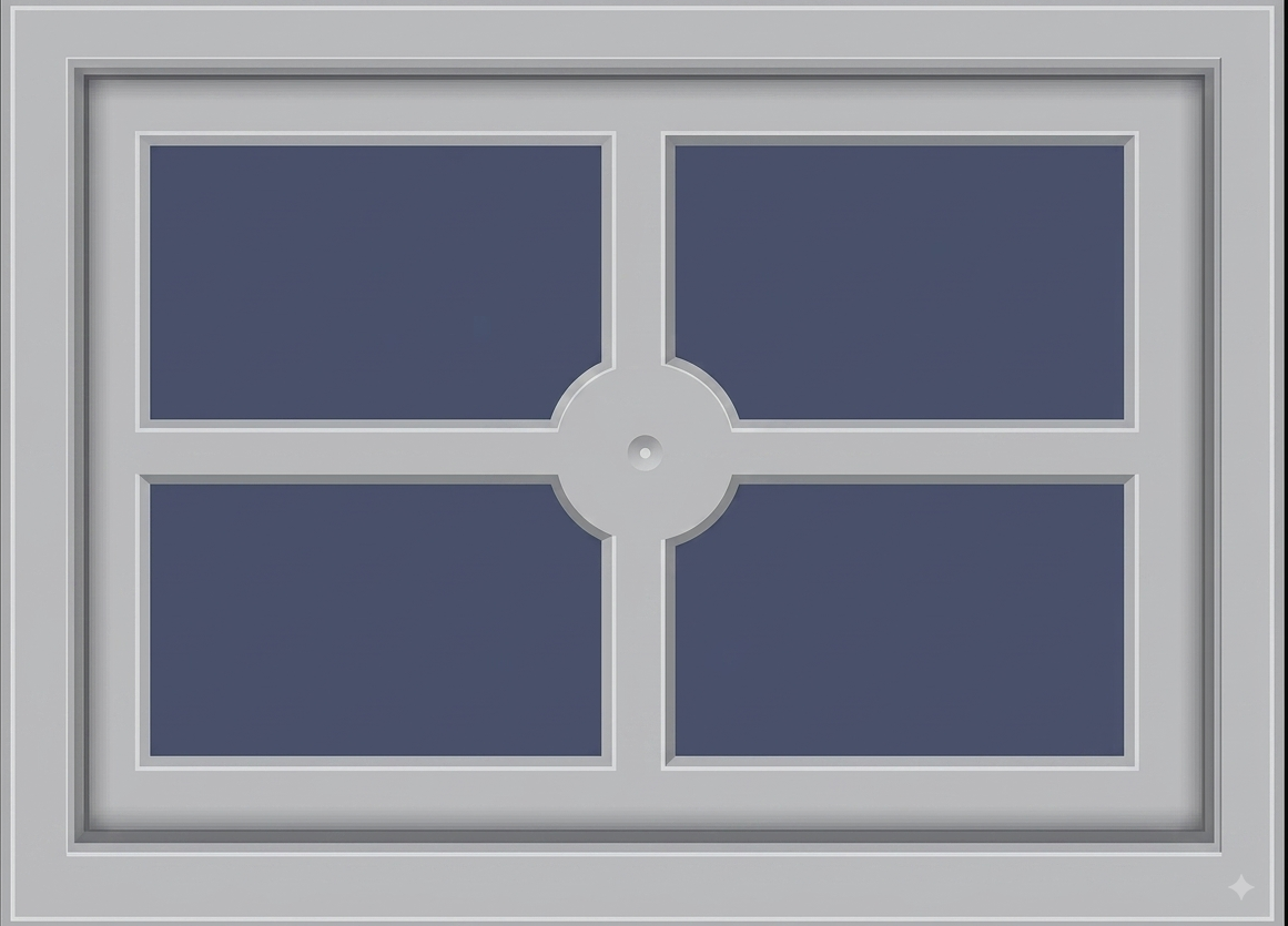 Square Cross Window